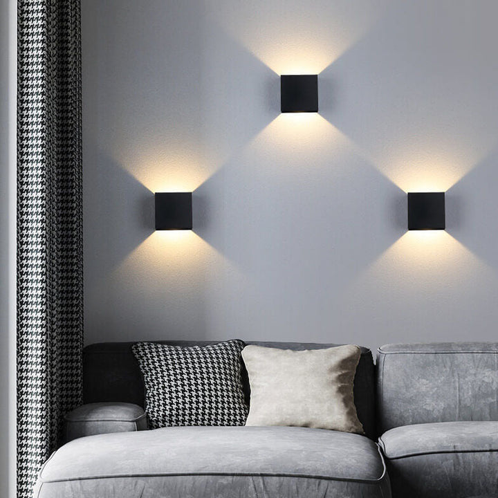 Minimalist Square Aluminum LED Wall Sconce