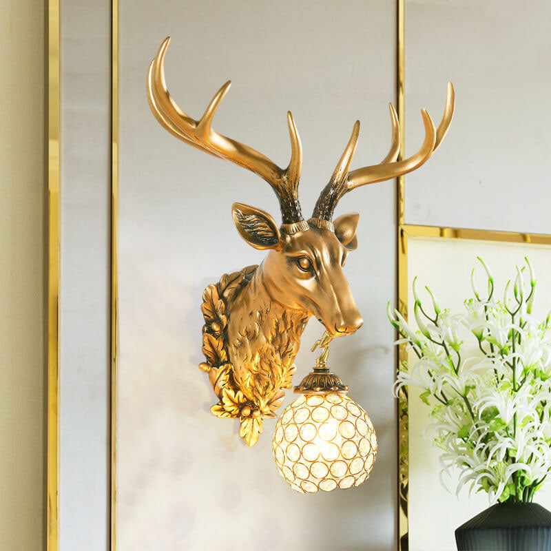 European Retro Resin Wall Sconce