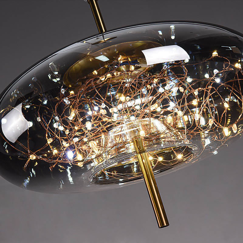 Nordic Cylinder Glass Pendant Light