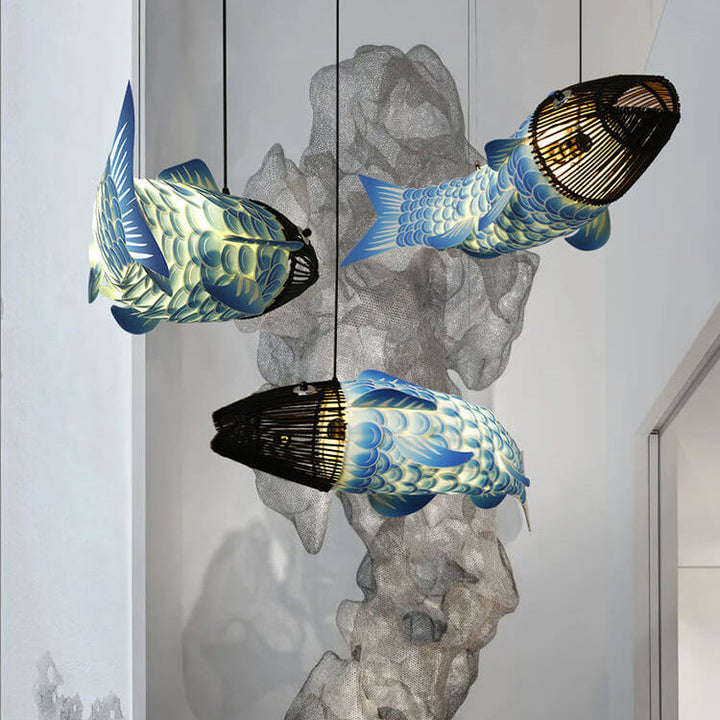 Traditional Fabric 4-Light Chandelier