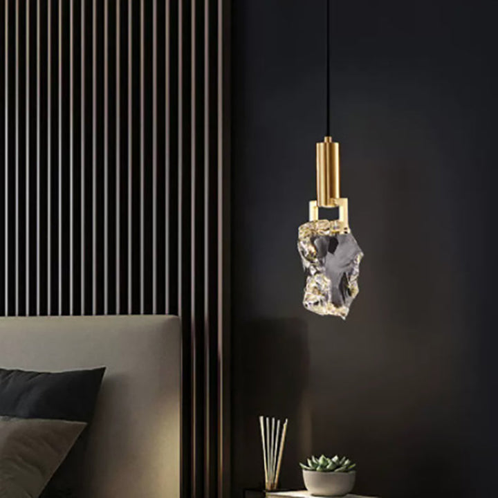 Copper Modern Crystal LED Pendant Light