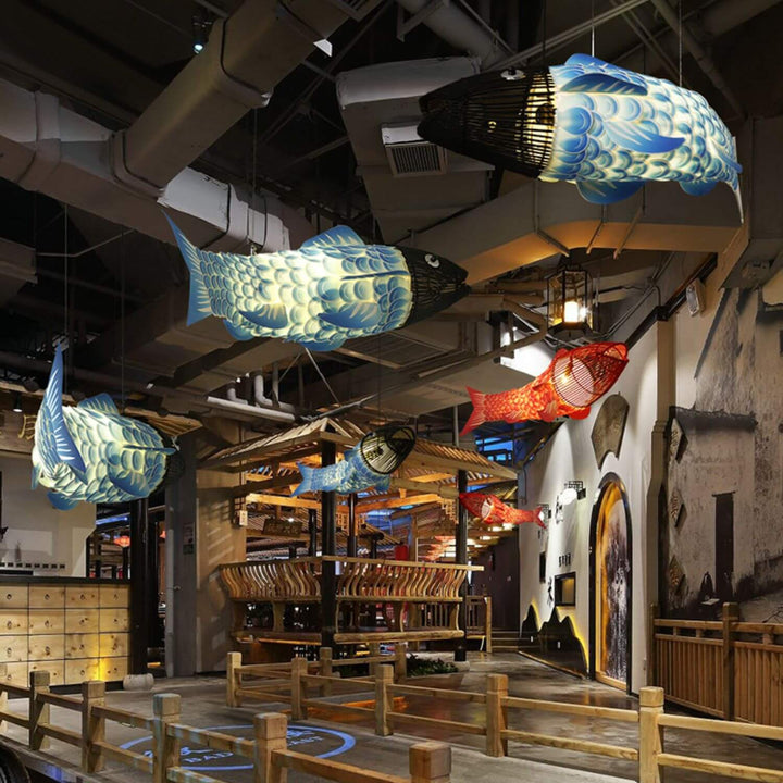 Traditional Fabric 4-Light Chandelier
