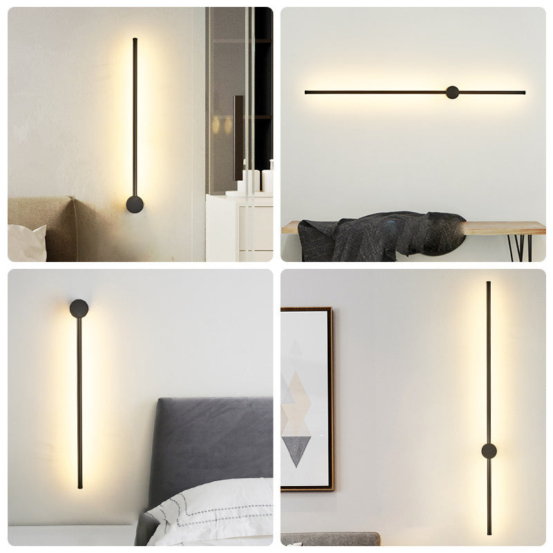 Straigh Minimalist Aluminum LED Wall Sconce