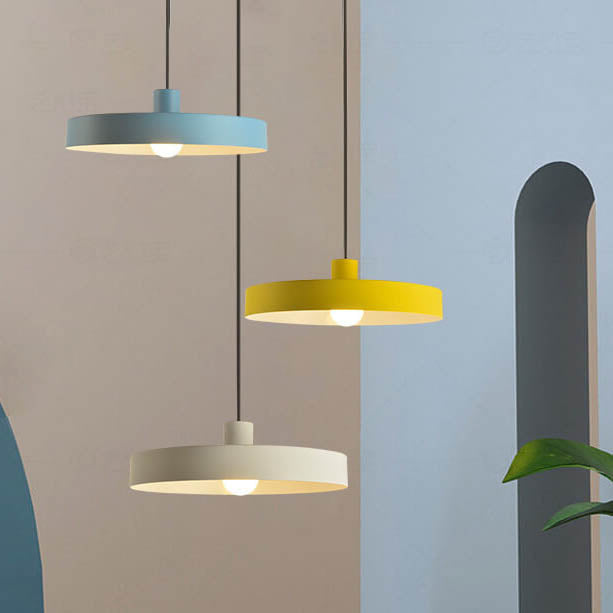 Minimalist Disc Aluminum Pendant Light