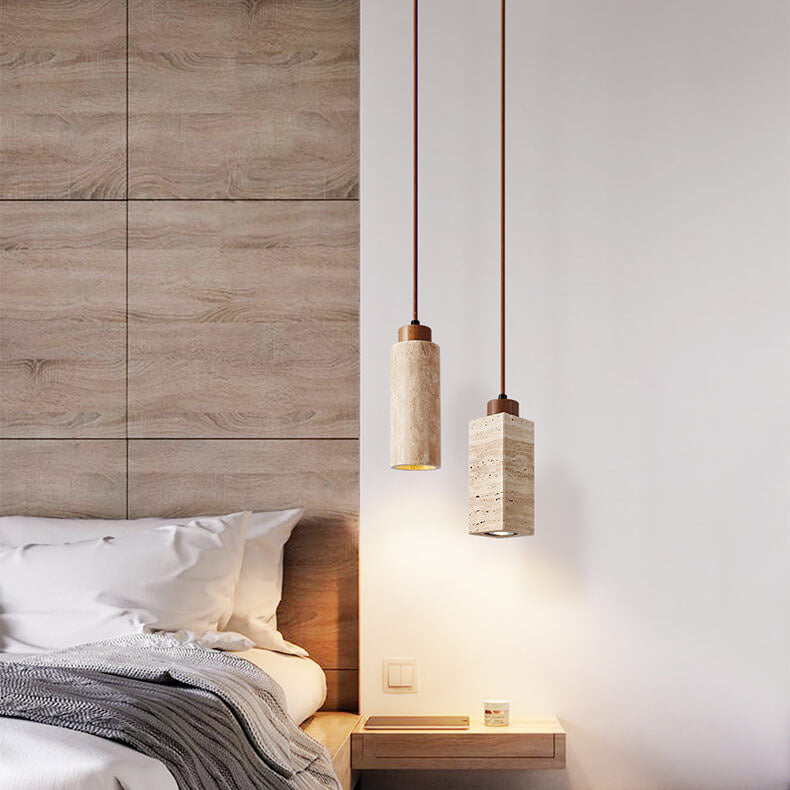 Wabi-Sabi Solid Wood 3-Light Island Pendant Light