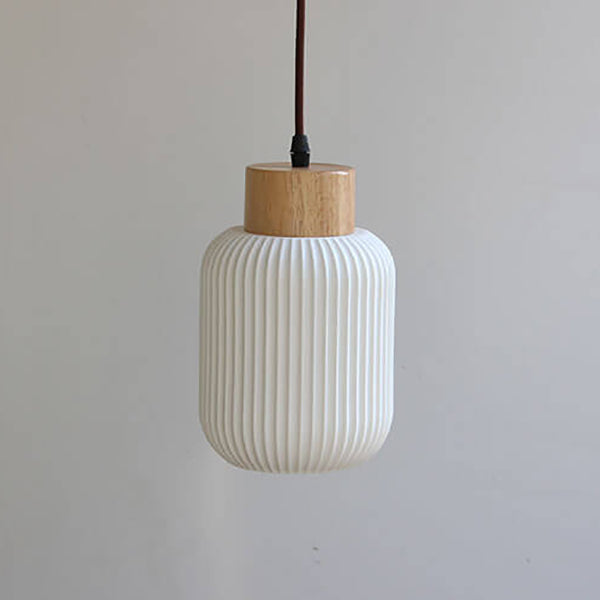 Nordic Cylindrical Ceramic Pendant Light