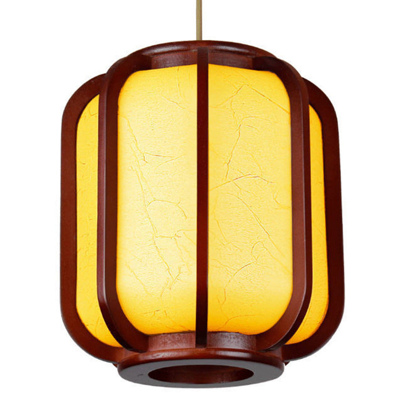 Traditional Lantern Wooden Pendant Light
