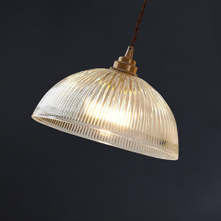 Minimalist Dome Brass Pendant Light