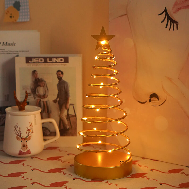 Spiral Star Christmas Night Light