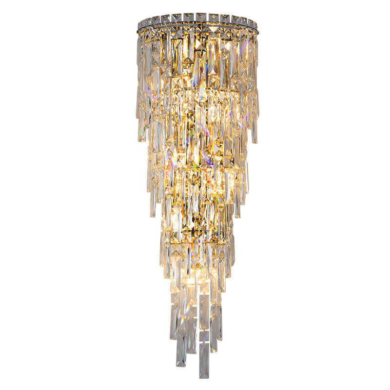 Contemporary Crystal Wall Sconce