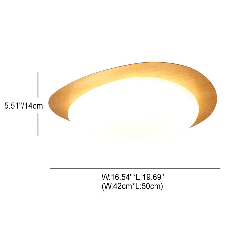 Nordic Wood LED Flush Mount Ceiling Light