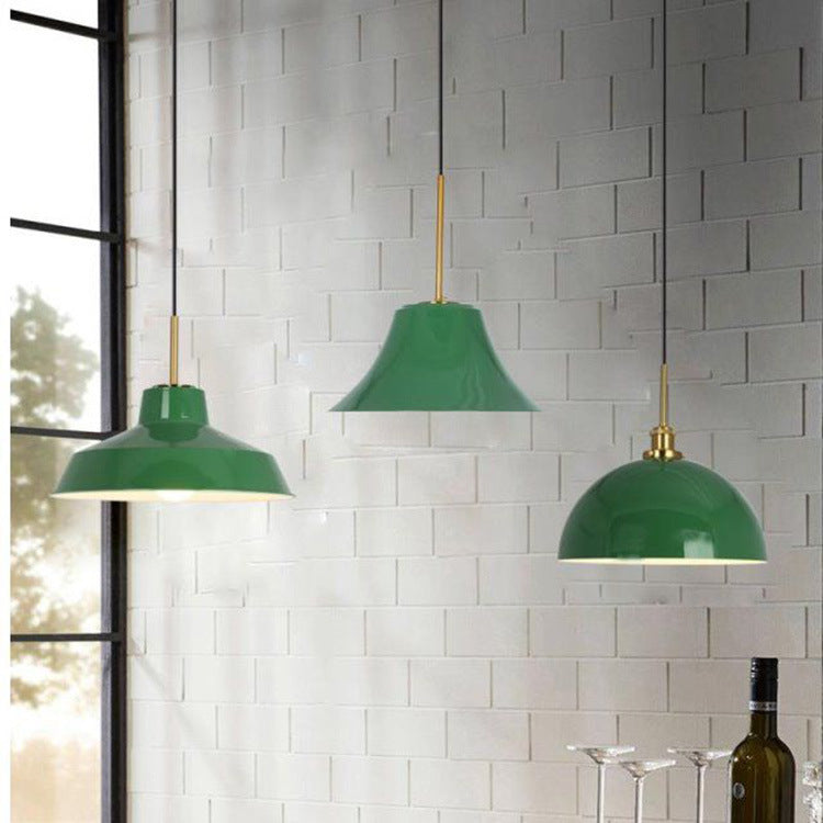 Industrial Dome Iron Pendant Light