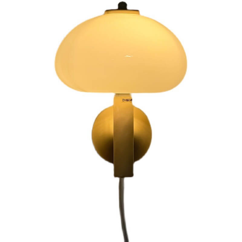 Contemporary Dome Glass Wall Sconce