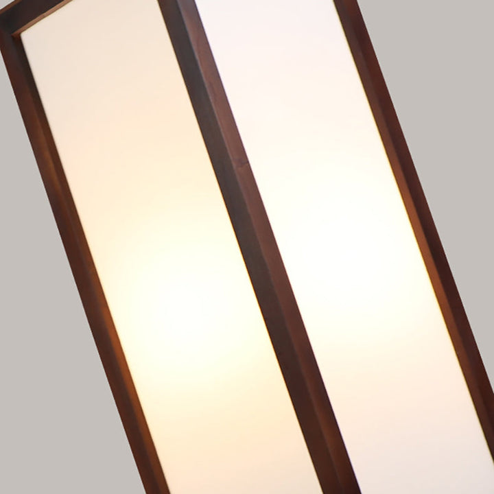 Traditional Rectangular Wood Floor Lamp