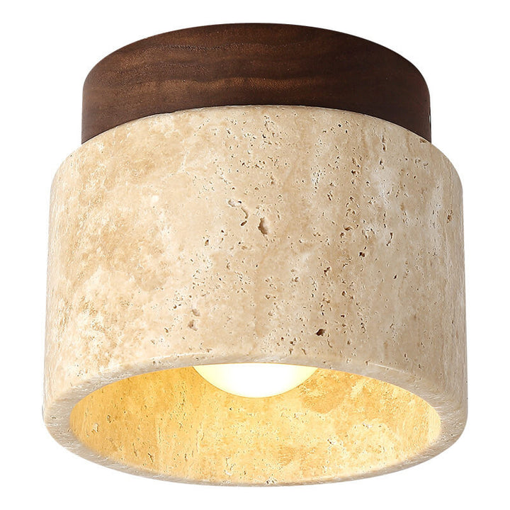 Minimalist Round Semi-Flush Ceiling Light