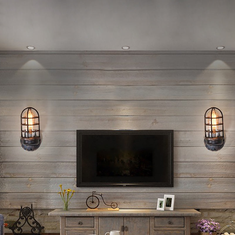 Contemporary Round Aluminum Waterproof Wall Sconce