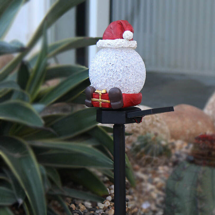 Christmas Solar Snowman Lawn Light