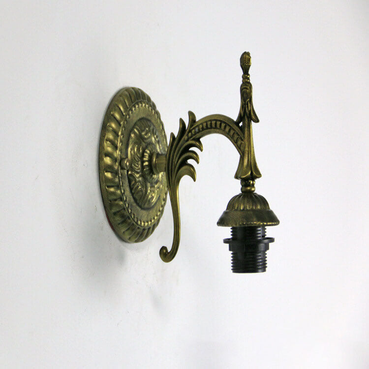 Vintage Flower Glass Wall Sconce