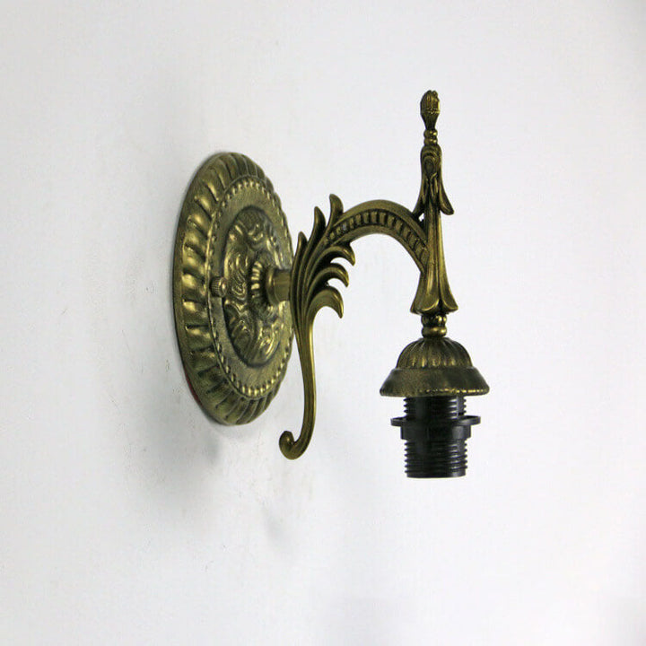 Vintage Flower Glass Wall Sconce