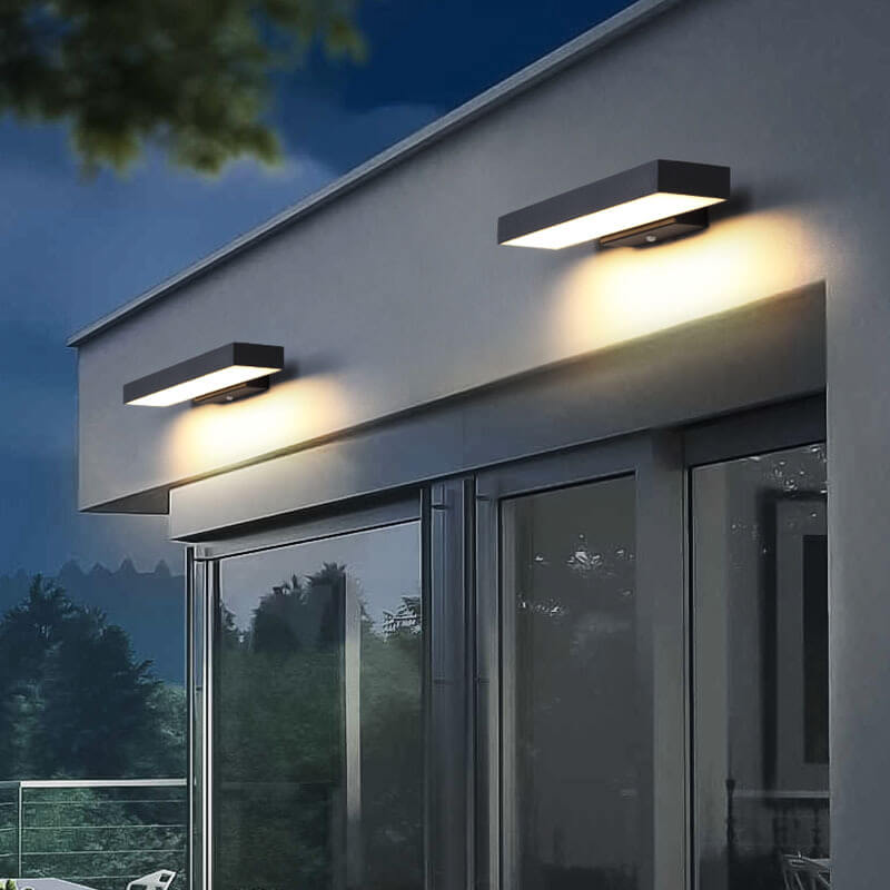 Minimalist Rectangular Waterproof LED Wall Sconce