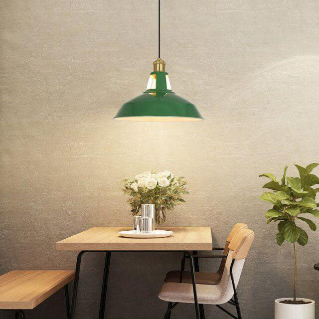 Industrial Dome Iron Pendant Light