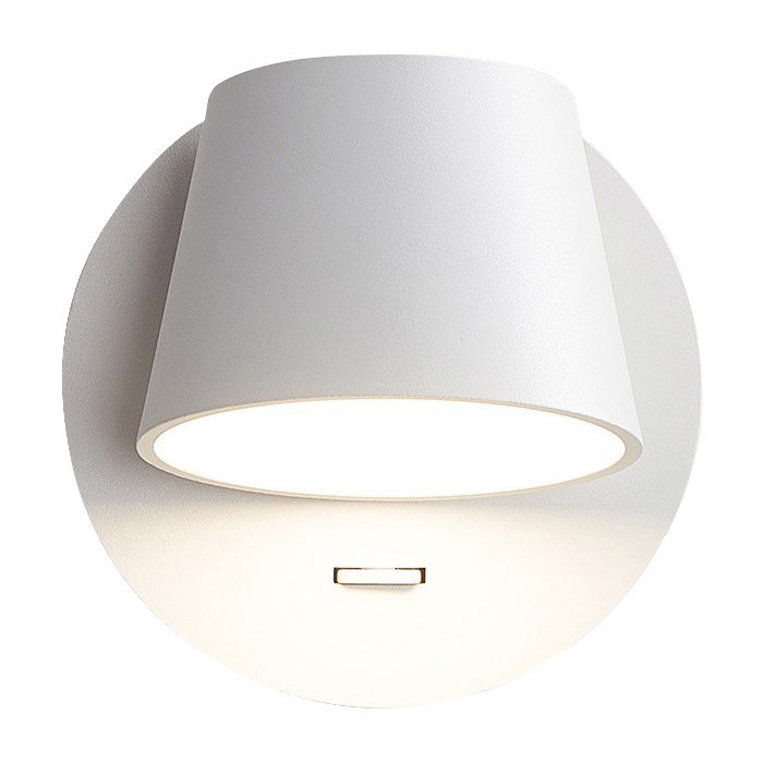Minimalist Dome Aluminum Rotatable LED Reading Wall Light
