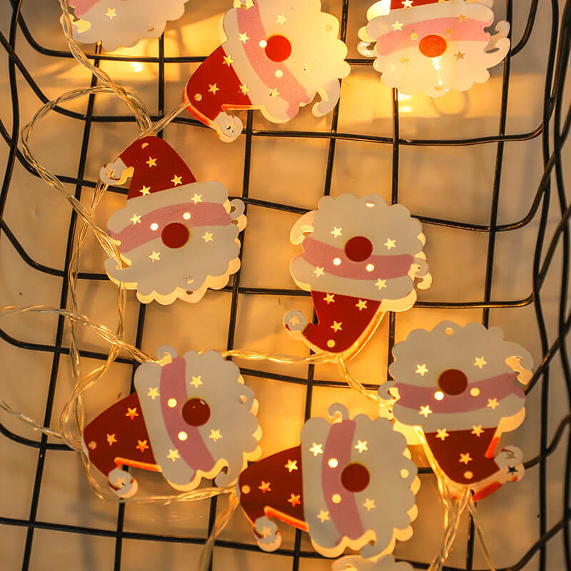 Painted Bells Elk Christmas String Lights