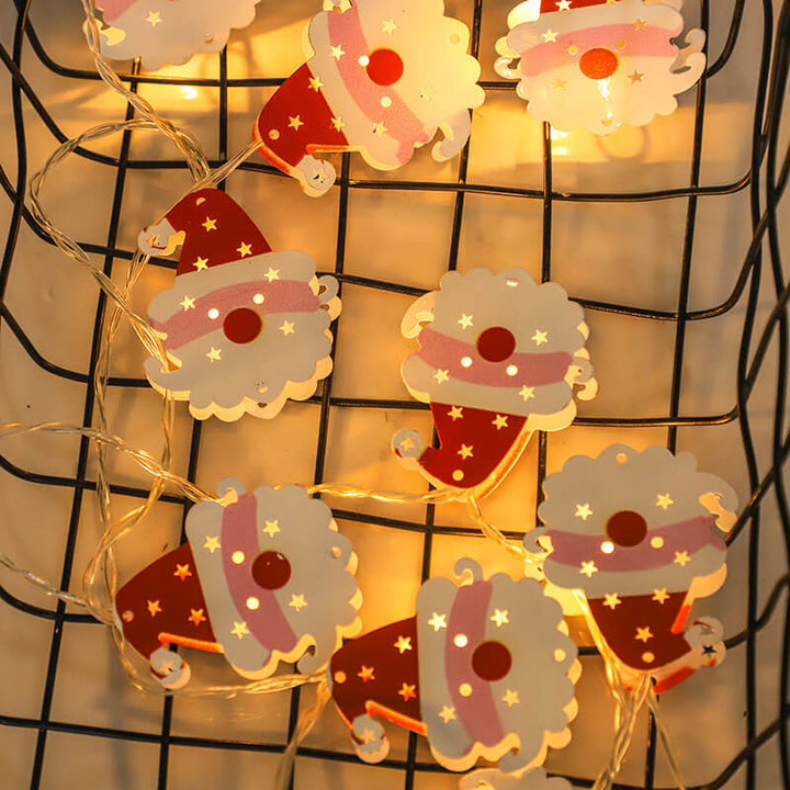 Painted Bells Elk Christmas String Lights