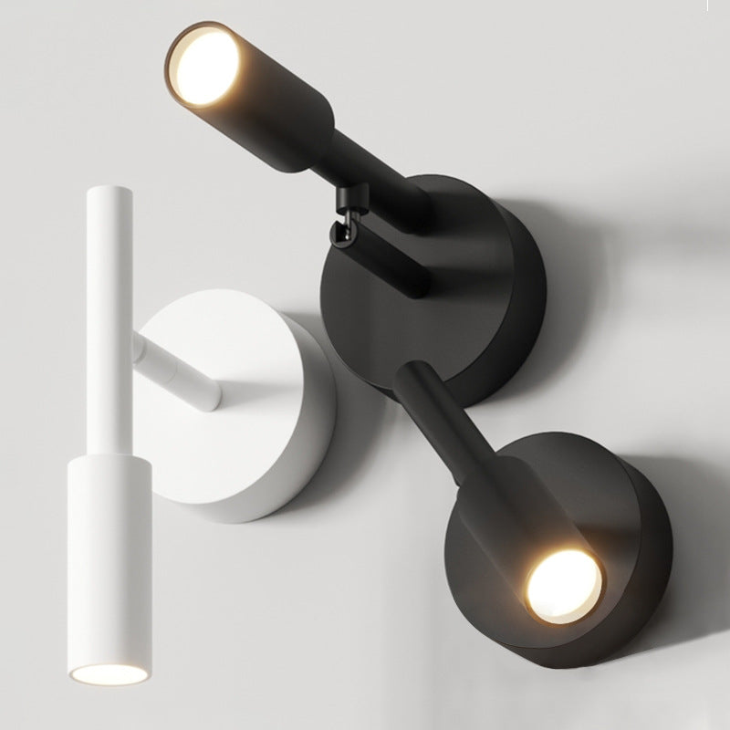Minimalist Aluminum Rotatable LED Semi-Flush Ceiling Light