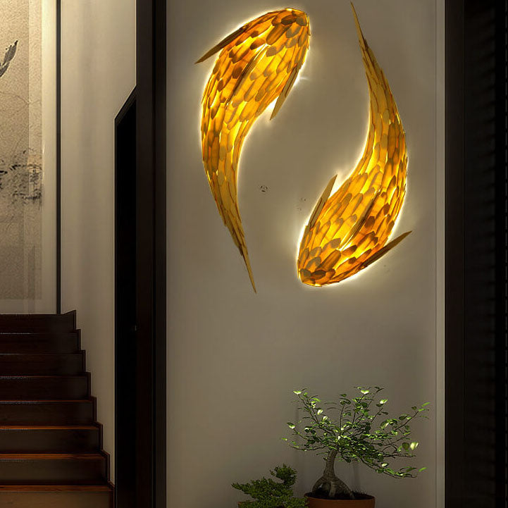 Modern Wood 4-Light Wall Sconce