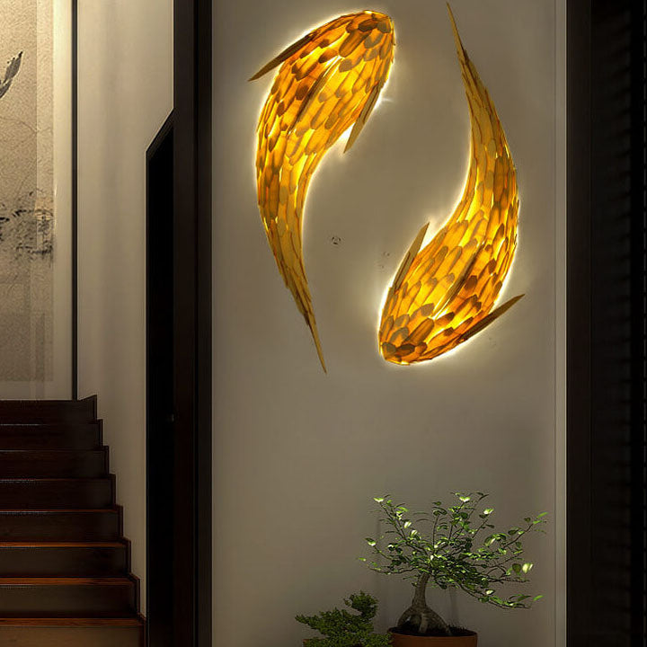Modern Wood 4-Light Wall Sconce