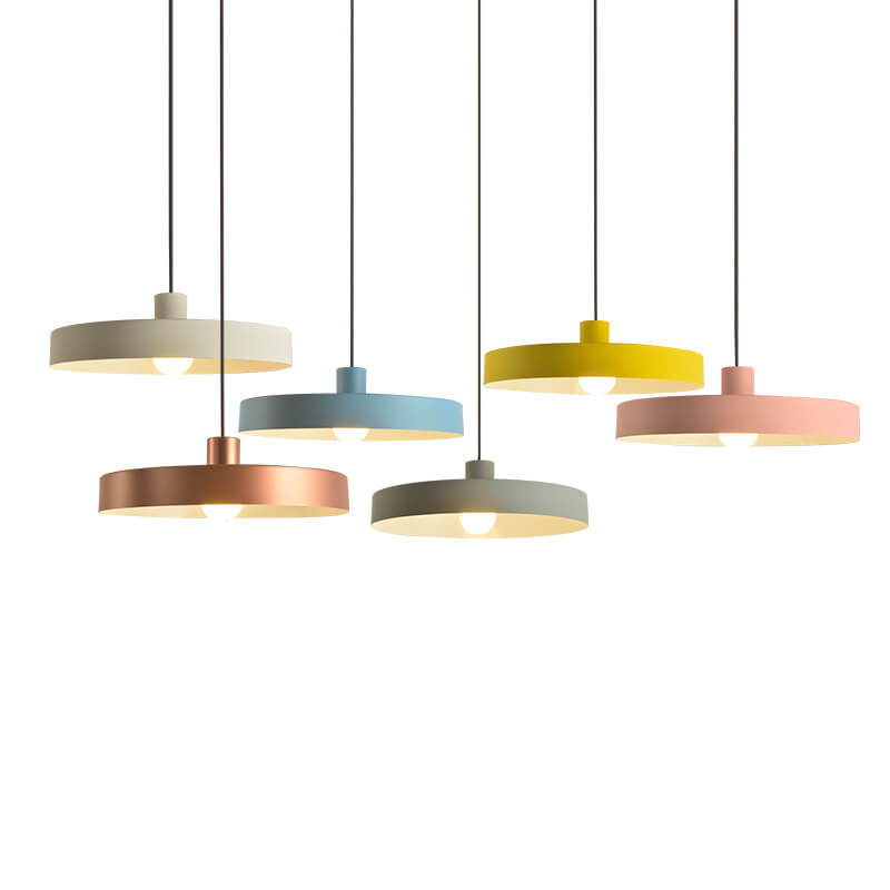 Minimalist Disc Aluminum Pendant Light