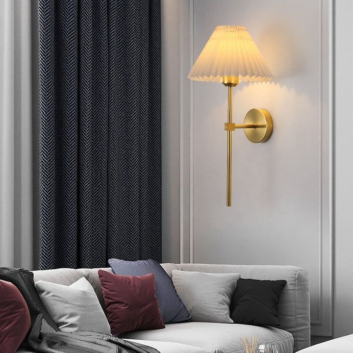 Vintage Fabric Wall Sconce