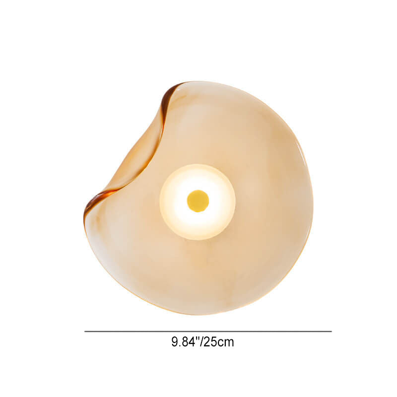 Minimalist Round Glass LED Wall Sconce