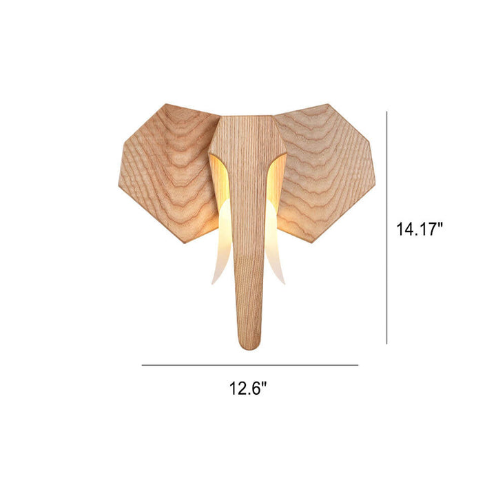 Nordic Solid Wood LED Wall Sconce