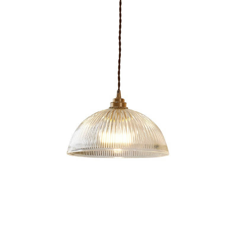 Minimalist Dome Brass Pendant Light