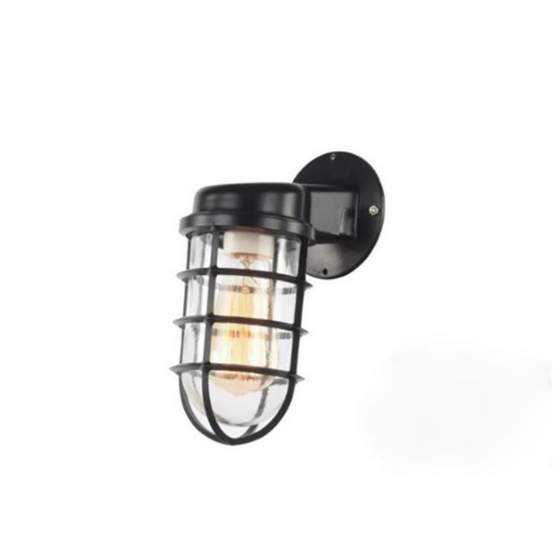 Contemporary Round Aluminum Waterproof Wall Sconce