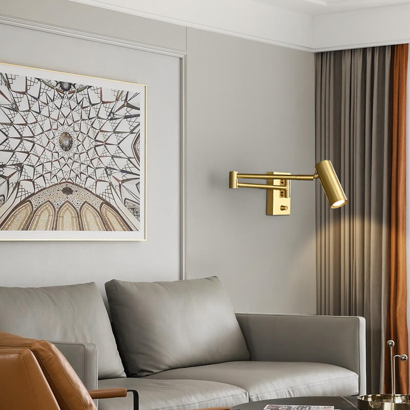 Nordic Copper Rotatable LED Reading Wall Light