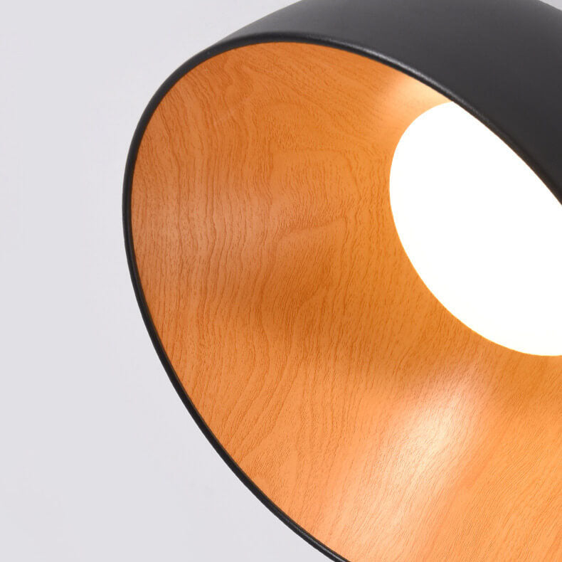 Minimalist Wooden LED Flush Mount Ceiling Light
