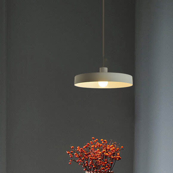 Minimalist Disc Aluminum Pendant Light