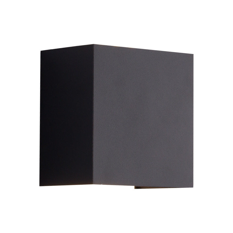 Modern Square Aluminum Waterproof LED Wall Sconce