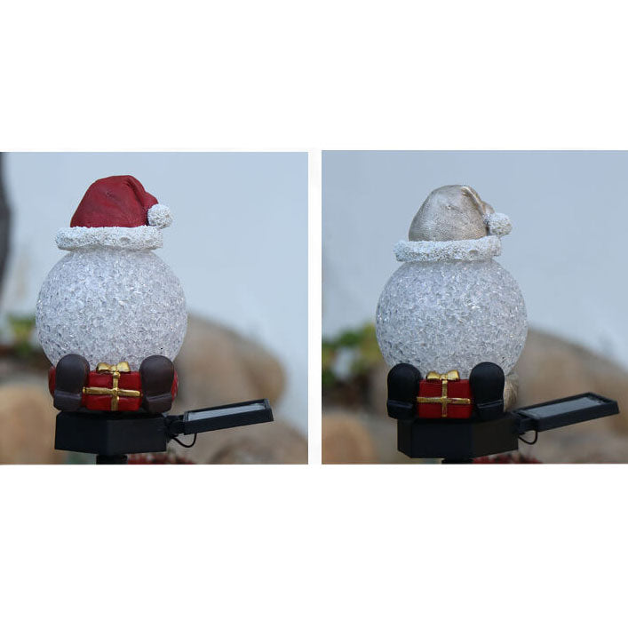 Christmas Solar Snowman Lawn Light