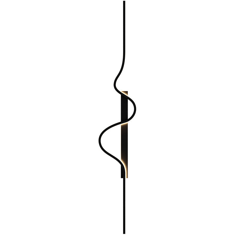 Minimalist Wave Aluminum LED Wall Sconce