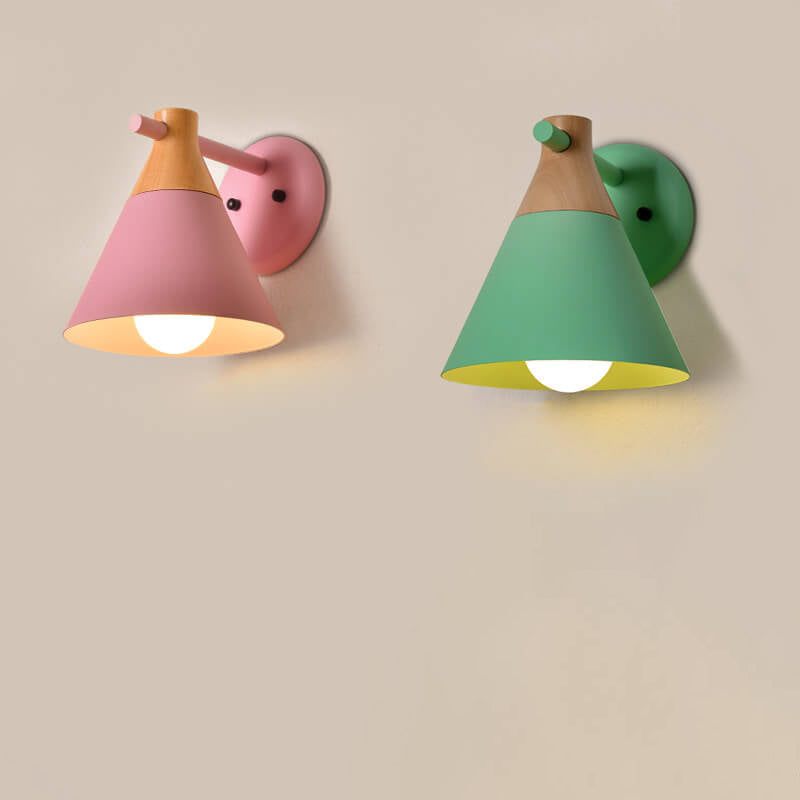 Nordic Solid Wood Wall Sconce