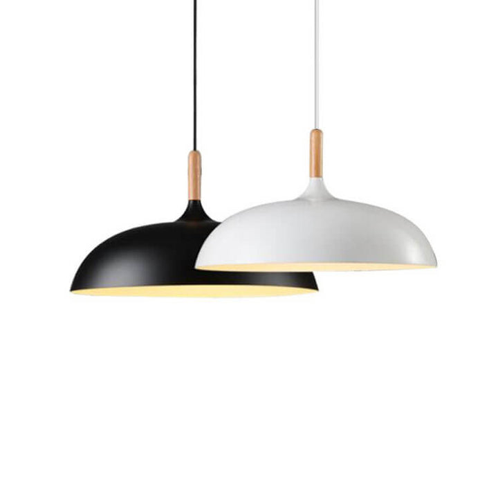 Modern Dome Wooden Pendant Light