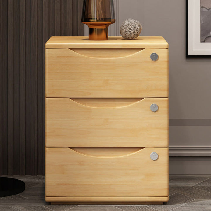 Rectangular Wood Nightstand