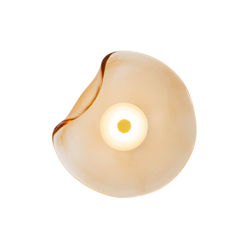 Minimalist Round Glass LED Wall Sconce