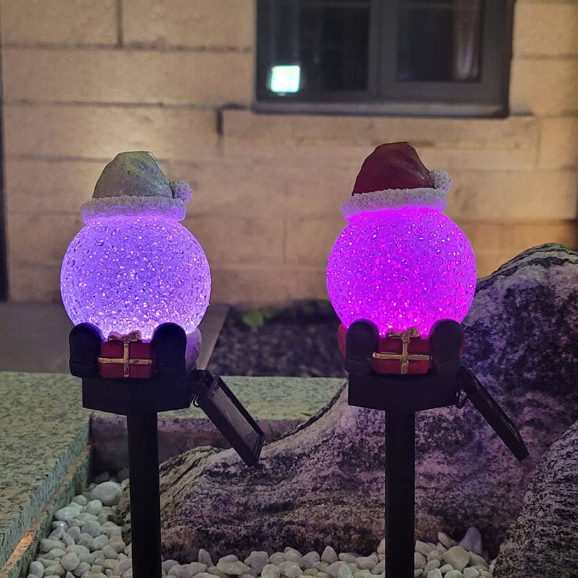 Christmas Solar Snowman Lawn Light
