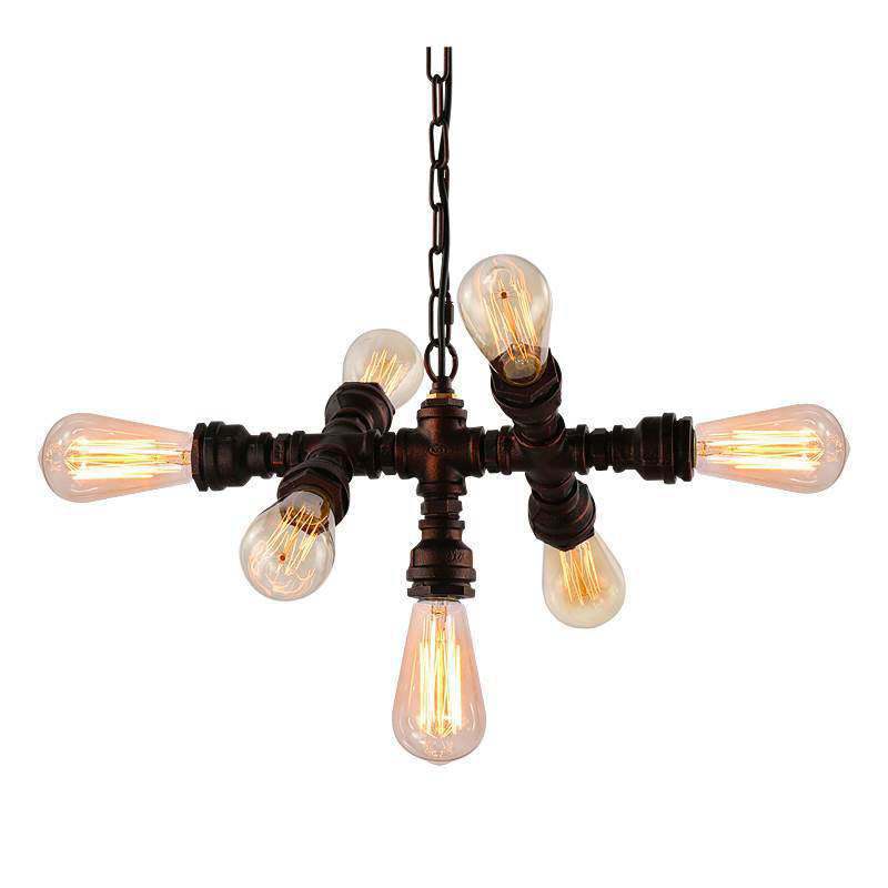 Industrial Iron 7-Light Chandelier