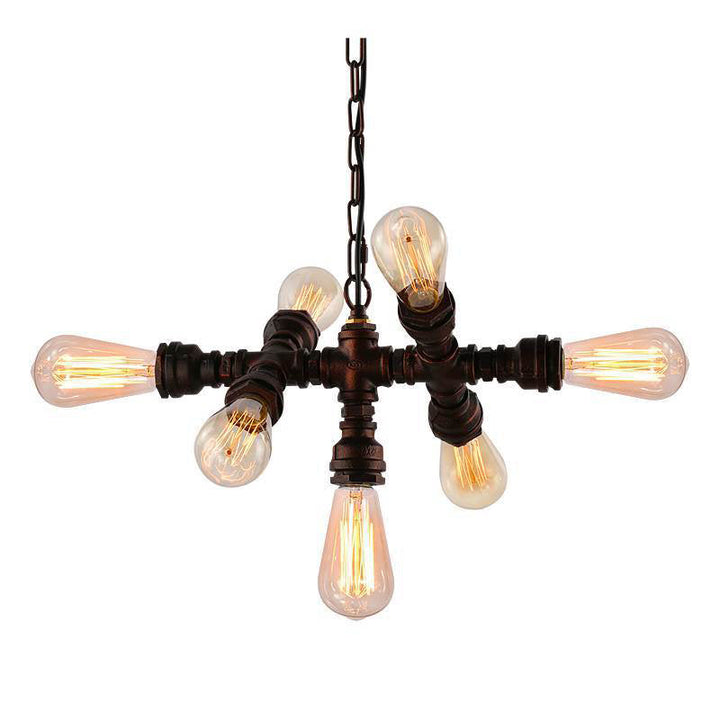 Industrial Iron 7-Light Chandelier
